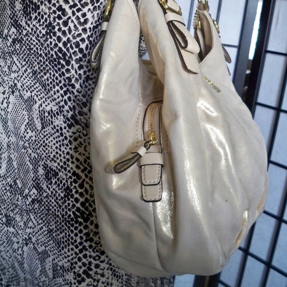 Rare COACH Madison #19700 Gold Hobo Handbag - Picture 3 of 7
